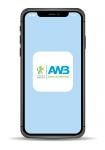 Illustration eines Smartphones mit AWB-Logo