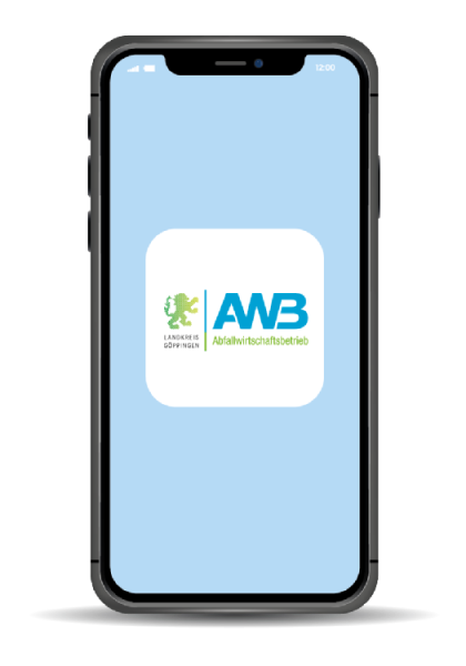 Illustration eines Smartphones mit AWB-Logo