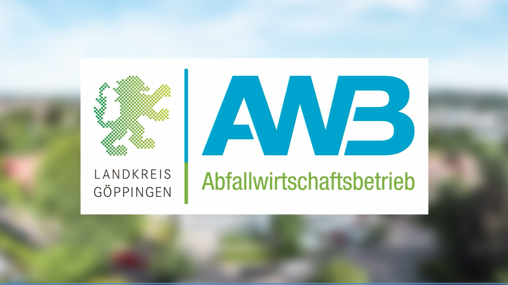 AWB-Logo vor verpixeltem Hintergrund