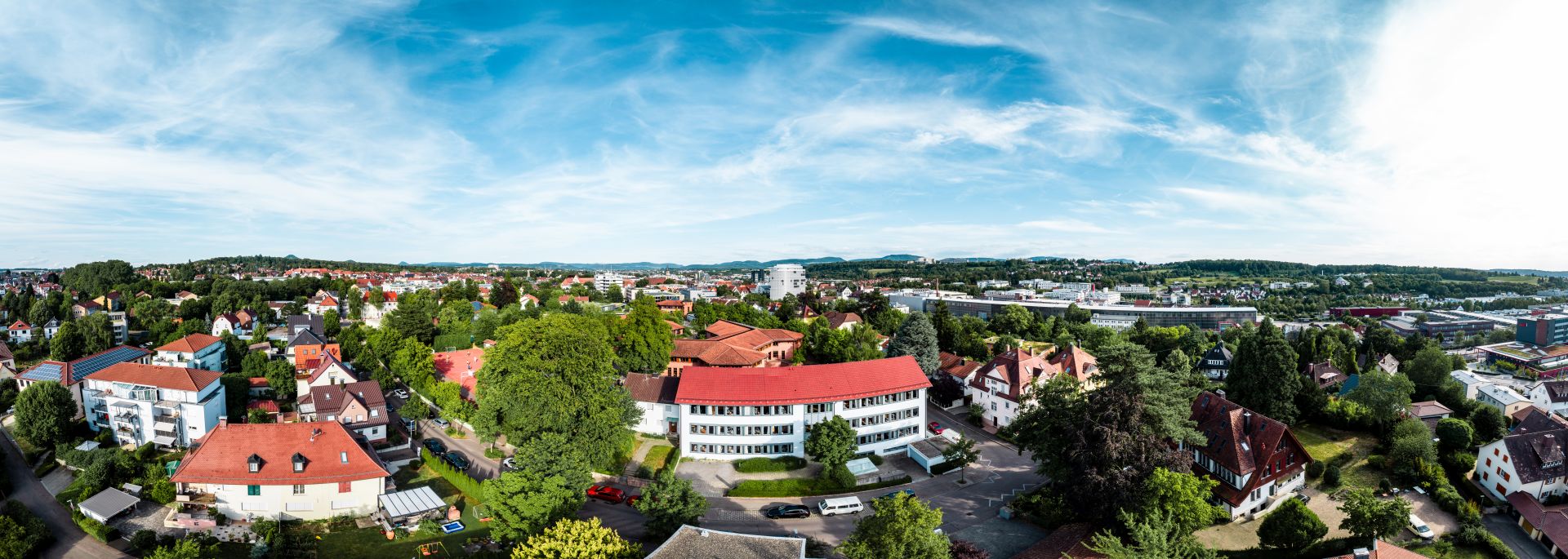 Panoramabild Göppingen mit AWB-Gebäude